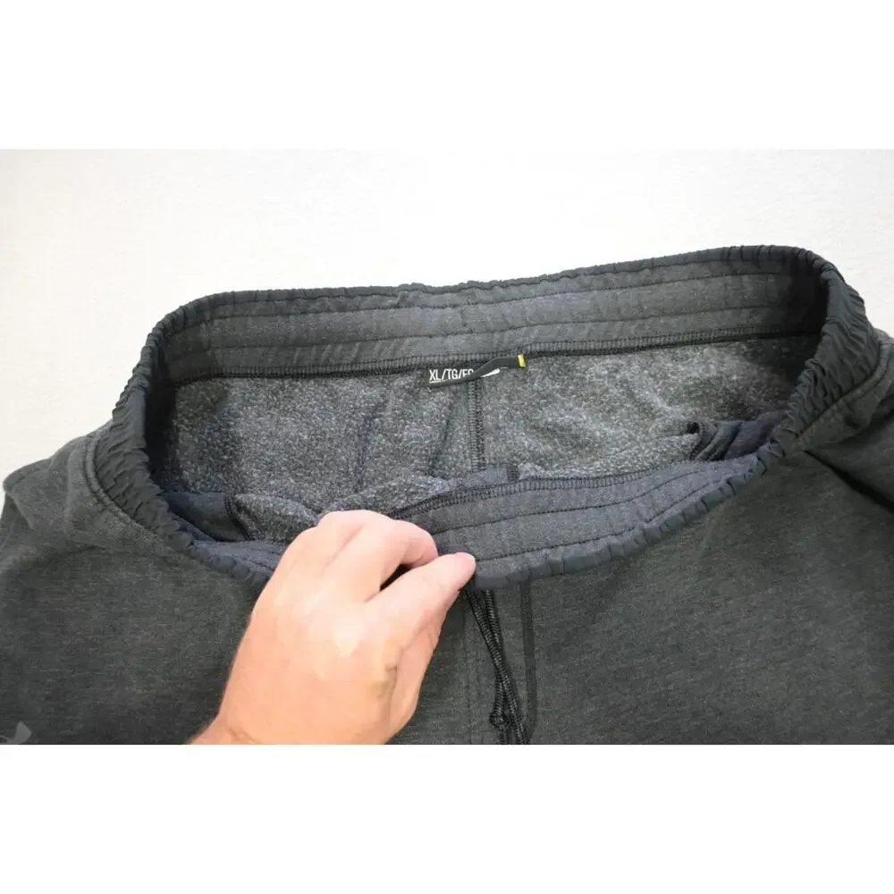 Under Armour Sweat Pants Fleece Loose Tapered‎ Athletic W/Pockets Mens Size XL
